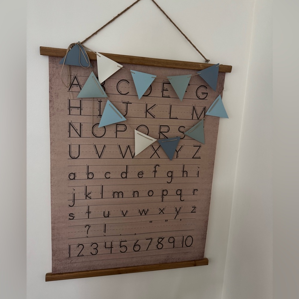 Creative Co-Op Alphabet & Letters Wall Hanging Decor